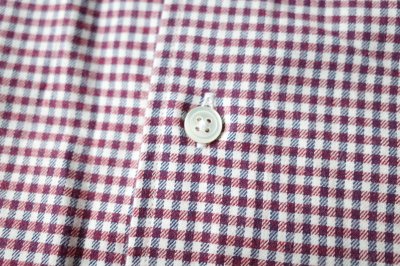 画像3: FOLL       cotton cashmere gingham check daily shirts・red