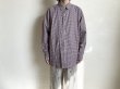 画像17: FOLL       cotton cashmere gingham check daily shirts・red (17)
