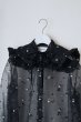 画像3: naokitomizuka      embroidery organdy shirt・black (3)