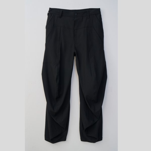 画像1: beauty・beast       Croissant Flare Double Pocket・black (1)