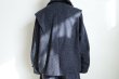 画像6: fluss      pleated shoulder blouson・navy dog wool (6)