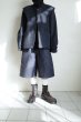 画像12: fluss      pleated shoulder blouson・navy dog wool (12)