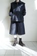 画像7: fluss      pleated shoulder blouson・navy dog wool (7)