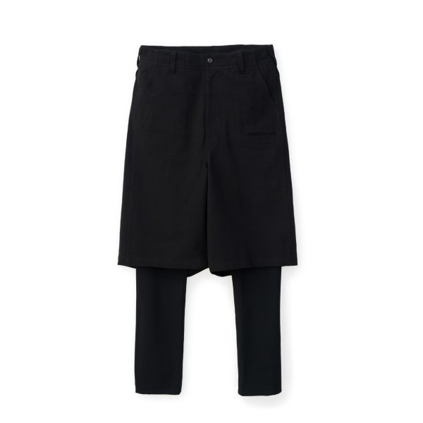 画像1: beauty・beast       6Q Layered Sarrouel・black (1)
