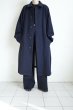 画像15: FOLL       washed wool straight slacks・dark navy (15)
