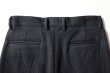 画像7: FOLL       washed wool straight slacks・dark navy (7)