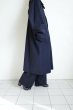 画像21: FOLL       washed wool bal collar coat・dark navy (21)