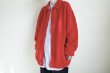 画像16: FOLL       washed soft wool cardigan・red (16)