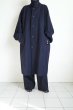 画像24: FOLL       washed wool bal collar coat・dark navy (24)