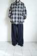 画像13: FOLL       wool check harington jacket・black check (13)