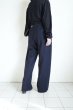 画像13: FOLL       washed wool straight slacks・dark navy (13)