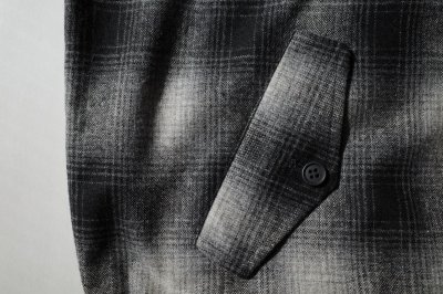 画像3: FOLL       wool check harington jacket・black check