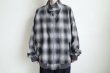 画像10: FOLL       wool check harington jacket・black check (10)