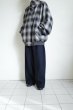 画像14: FOLL       wool check harington jacket・black check (14)