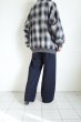 画像16: FOLL       wool check harington jacket・black check (16)