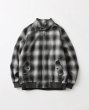 画像1: FOLL       wool check harington jacket・black check (1)