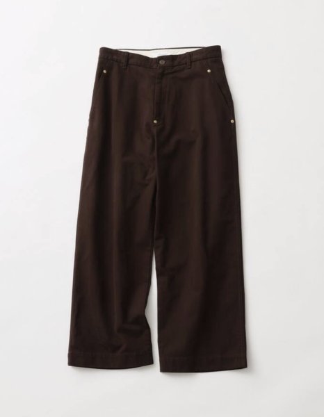画像1: FOLL       peach skin bio wardrobe chino・brown (1)