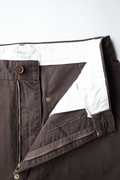 画像2: FOLL       peach skin bio wardrobe chino・brown