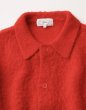 画像2: FOLL       washed soft wool cardigan・red (2)
