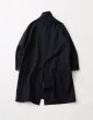 画像5: FOLL       washed wool bal collar coat・dark navy (5)
