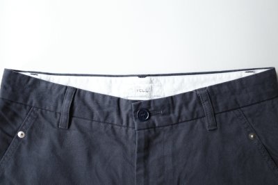 画像1: FOLL       peach skin bio wardrobe chino・dark navy