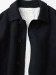 画像3: FOLL       washed wool bal collar coat・dark navy (3)