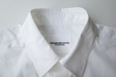 画像1: TAKAHIROMIYASHITATheSoloist.       flyfront ribbon shirt.