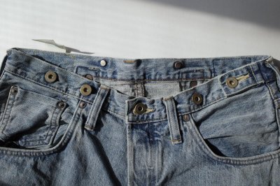 画像1: SKEWed        Coin Pocket Pants・stone washed indigo denim