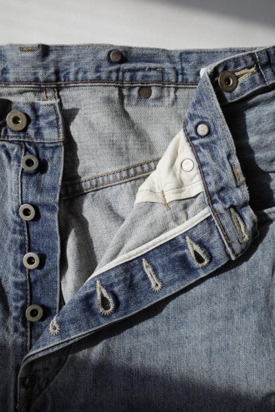 画像3: SKEWed        Coin Pocket Pants・stone washed indigo denim