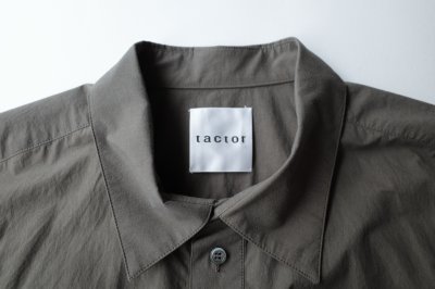 画像1: tactor       back gathered big shirt・khaki
