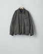 画像1: ssstein         SULFUR DYED WHIP CORD VINTAGE ZIP JACKET・BLACK (1)