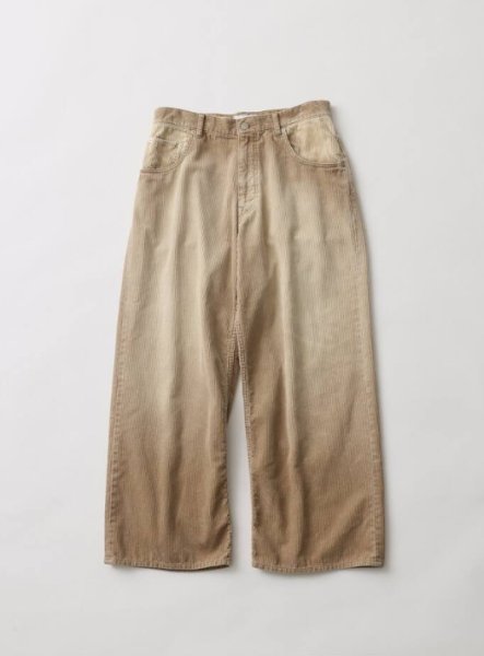 画像1: FOLL       corduroy wardrobe 5p pants・camel (1)