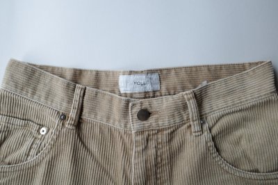 画像1: FOLL       corduroy wardrobe 5p pants・camel