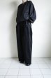 画像12: Dulcamara　　　　　　モールスキンシンプル2タックワイドパンツ・ブラック (12)
