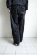 画像10: Dulcamara　　　　　　モールスキンシンプル2タックワイドパンツ・ブラック (10)