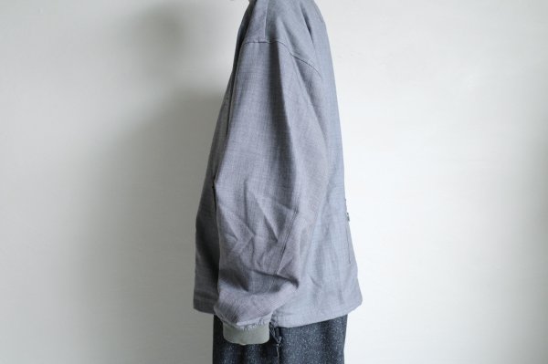 画像4: Dulcamara　　　　　　よそいきバックポケットZipブルゾン・ミックスグレイ (4)