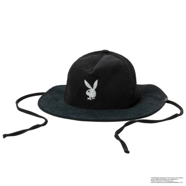 画像1: NEXUSVII.       PLAY BOY CORD MESH HAT・BLACK (1)