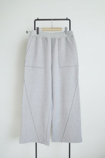 画像1: Dulcamara　　　　　　ランダムバックパイルバギーパンツ・ヘザーグレイ (1)