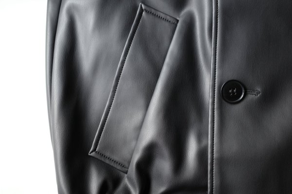 画像4: SUÉSADA       Synthetic Leather blouson・black (4)