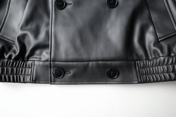 画像5: SUÉSADA       Synthetic Leather blouson・black (5)