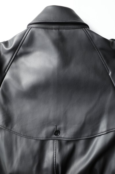 画像7: SUÉSADA       Synthetic Leather blouson・black (7)