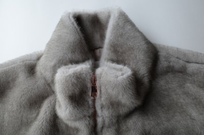 画像1: SUÉSADA Zip Fur Jacket・Greige
