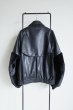 画像2: SUÉSADA       Synthetic Leather blouson・black (2)