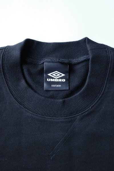 画像1: ssstein HIGH GAUGE COTTON SWEAT LS・BLACK