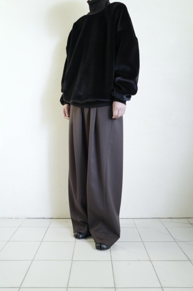 画像10: SUÉSADA       Fur High Necked Pullover・black (10)