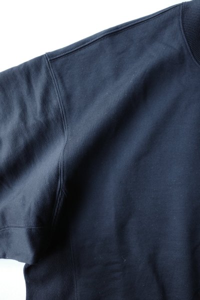 画像2: ssstein HIGH GAUGE COTTON SWEAT LS・BLACK