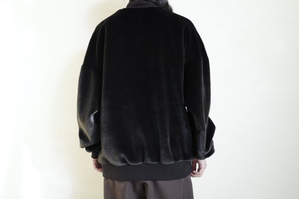 画像8: SUÉSADA       Fur High Necked Pullover・black (8)