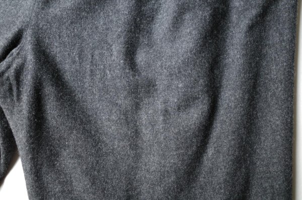 画像3: Dulcamara　　　　　　縮絨ウールタックワイドパンツ・チャコールグレー (3)