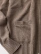 画像3: FOLL       firstclass cashmere drivers knit jacket・undyed brown (3)