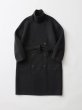 画像2: FOLL       sp160s wool soft rever wardrobe coat・charcoal (2)